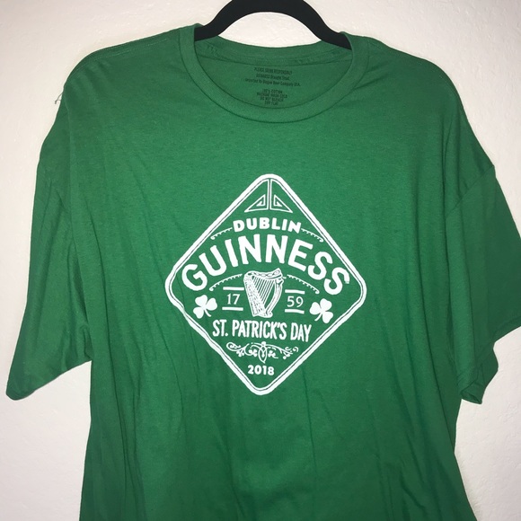 Guinness Tee Green St Patrick’s Day 2018 Short Sleeve Tee Sz XL BNWOT - Picture 2 of 6